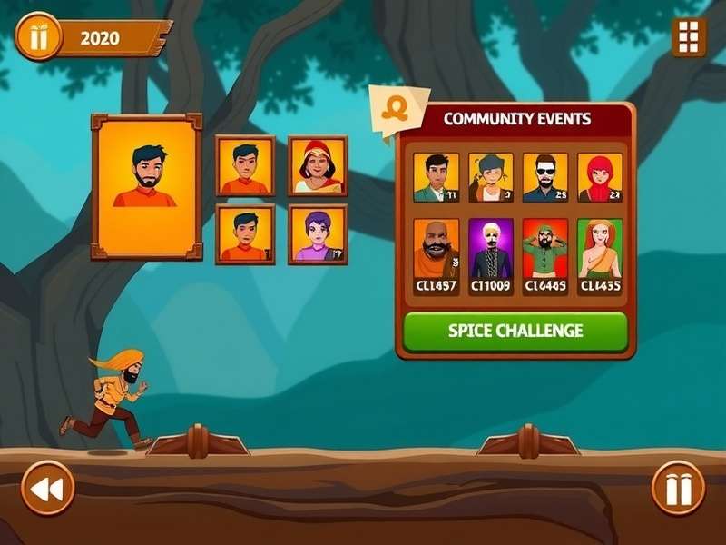Clove Rapid Runner character selection screen showing various Indian-inspired avatars